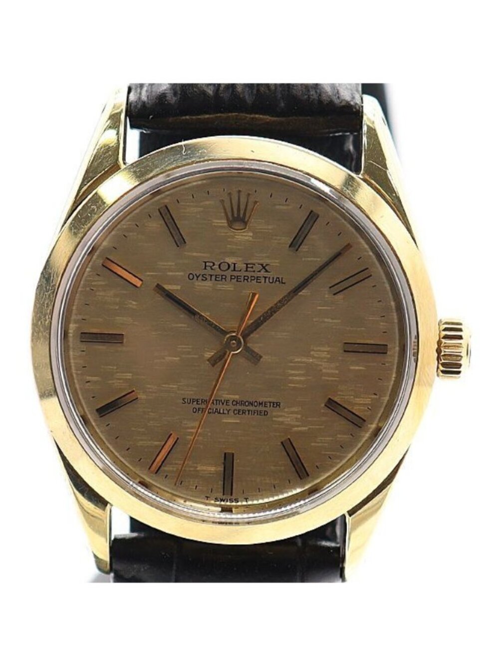 Rolex Oyster Perpetual Automatic Gold Dial Watch